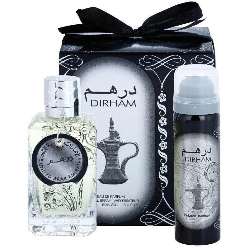 Dirham Argento 100ml Di Ard Al Zaafaran | Set regalo di profumi